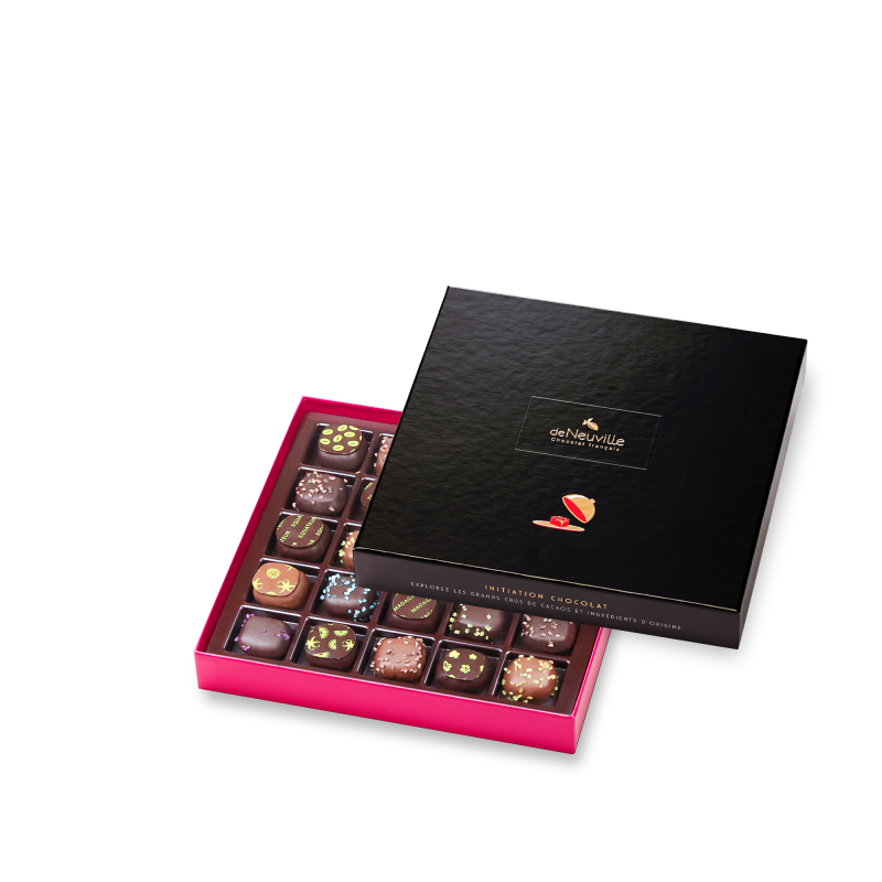 Assortiment de palets de chocolat à personnaliser C018 - Les Chocolats du  cœur