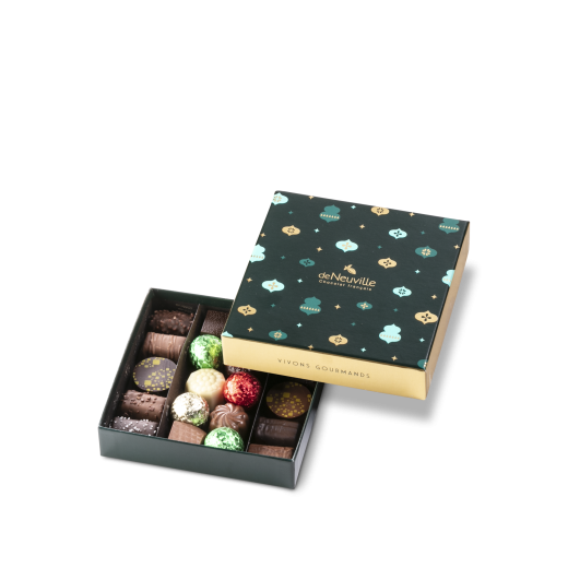 Petit Coffret de Chocolats - Édition Noël