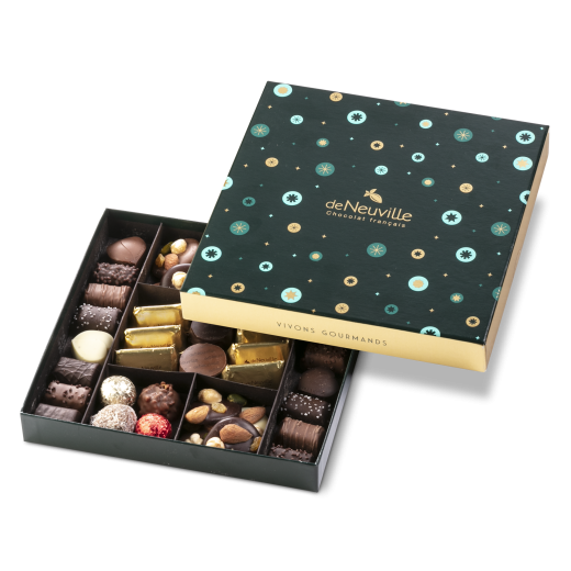 Grand Coffret de Chocolats - Édition Noël