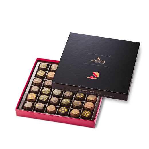 Coffret Initiation 36 chocolats noirs et lait