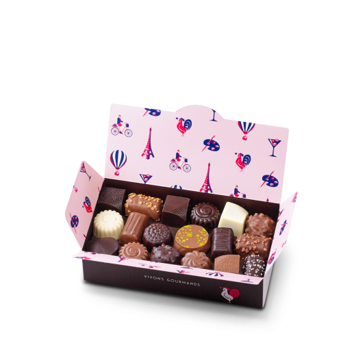 Ballotin 35 chocolats - les petits plaisir français