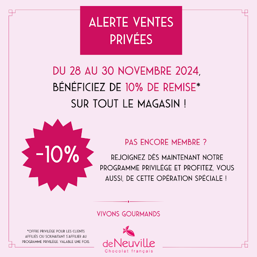 🍫✨ ALERTE VENTES PRIVÉES ✨🍫